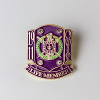 Life Member Omega Psi Phi Escutcheon Lapel Pin